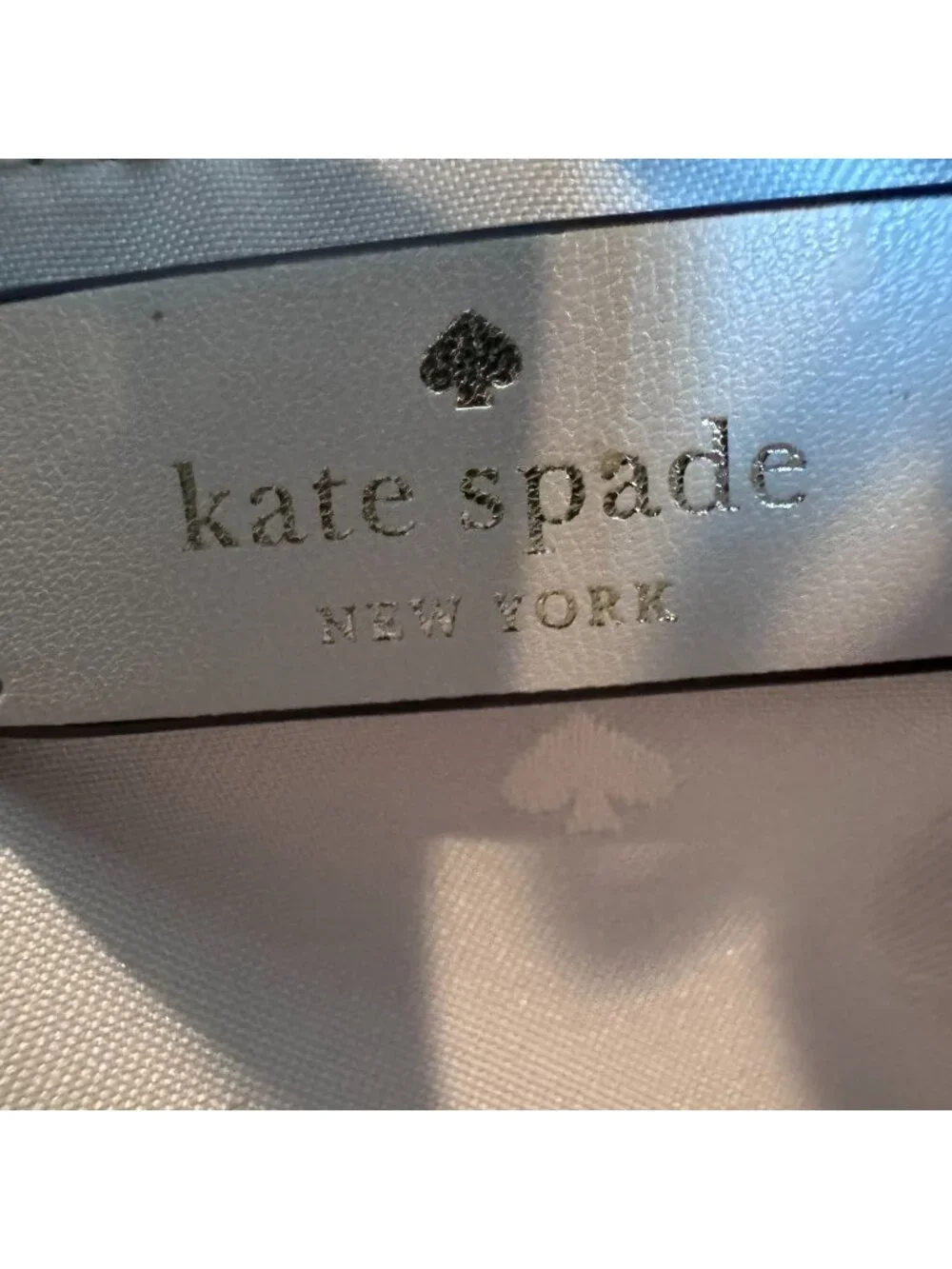 Kate Spade Black Trimmed White Leather Satchel Crossbody Bag